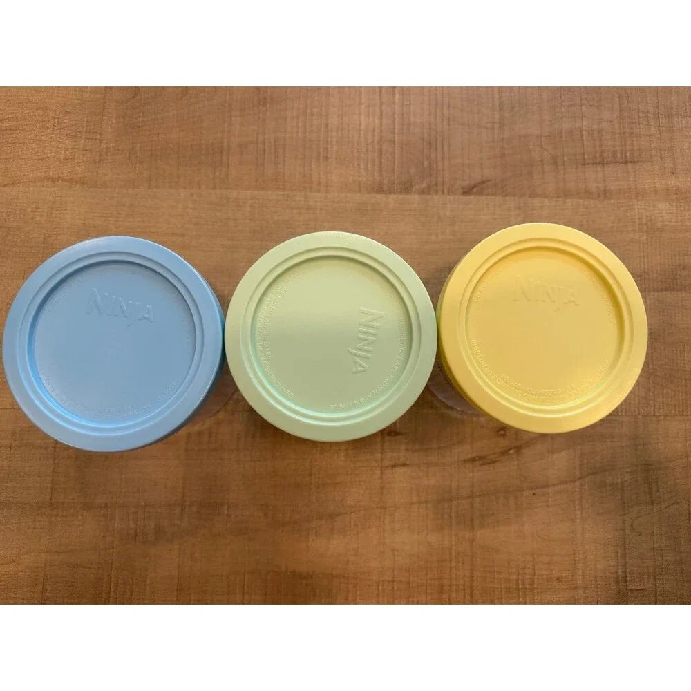 Ninja Creami Delux Pints with Lids (Set of 3) - Pastel